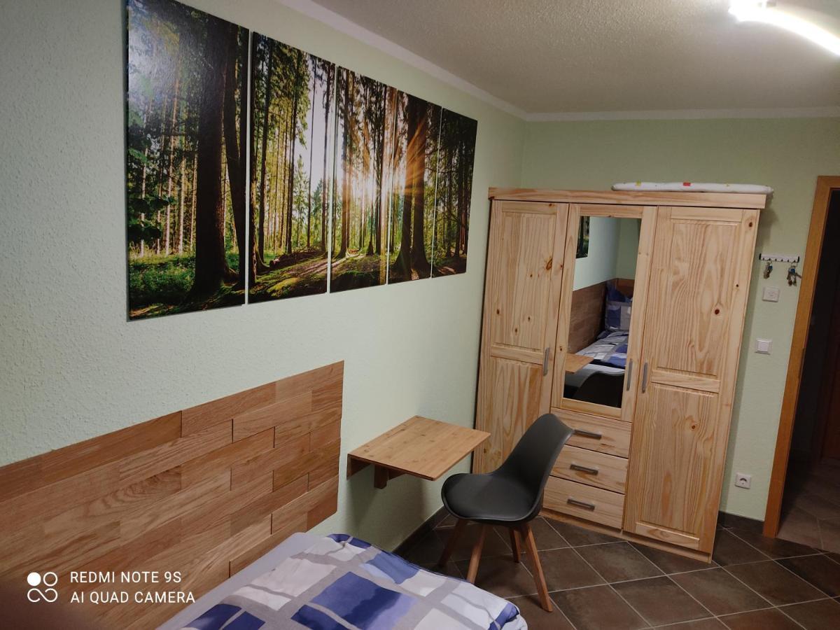 Lauta Grosszuegige Ferienwohnung Am Waldesrand Im Seenland מראה חיצוני תמונה
